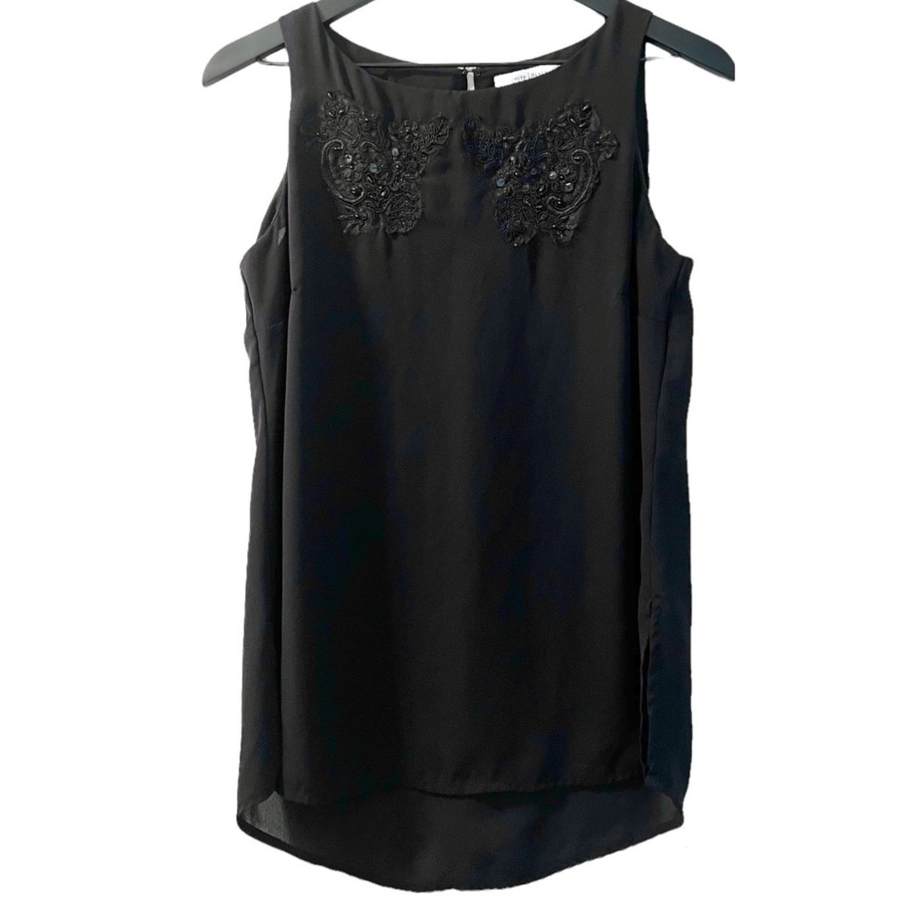 WHBM | Lace Embellished Tank Blouse